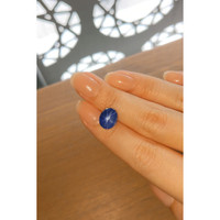 6.24 Ct. Blue Star Sapphire from Ceylon (Sri Lanka) Life Style
