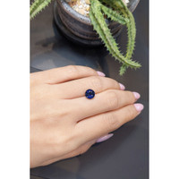 2.44 Ct. Blue Sapphire from Ceylon (Sri Lanka) Life Style