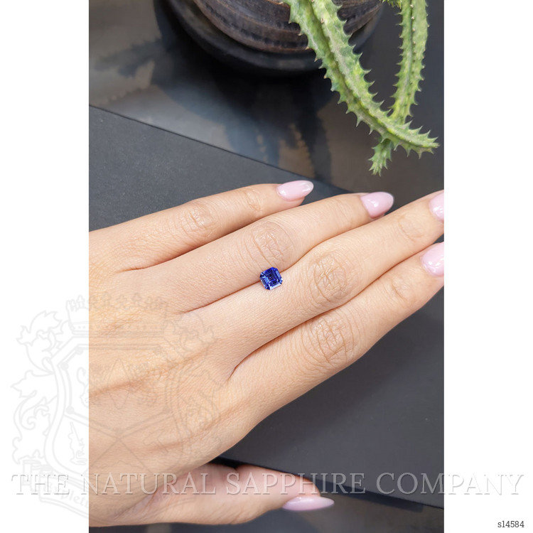 0.68 Ct. Blue Sapphire from Ceylon (Sri Lanka)