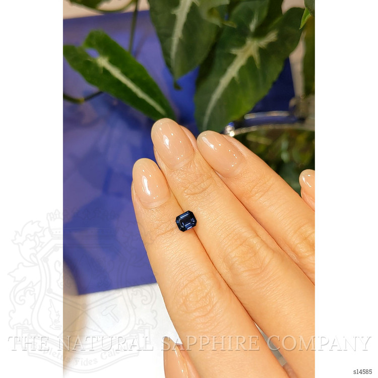 0.91 Ct. Blue Sapphire from Ceylon (Sri Lanka)