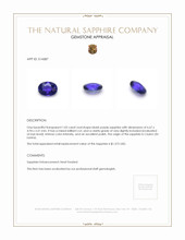 1.05 Ct. Sapphire from Ceylon (Sri Lanka) Appraisal