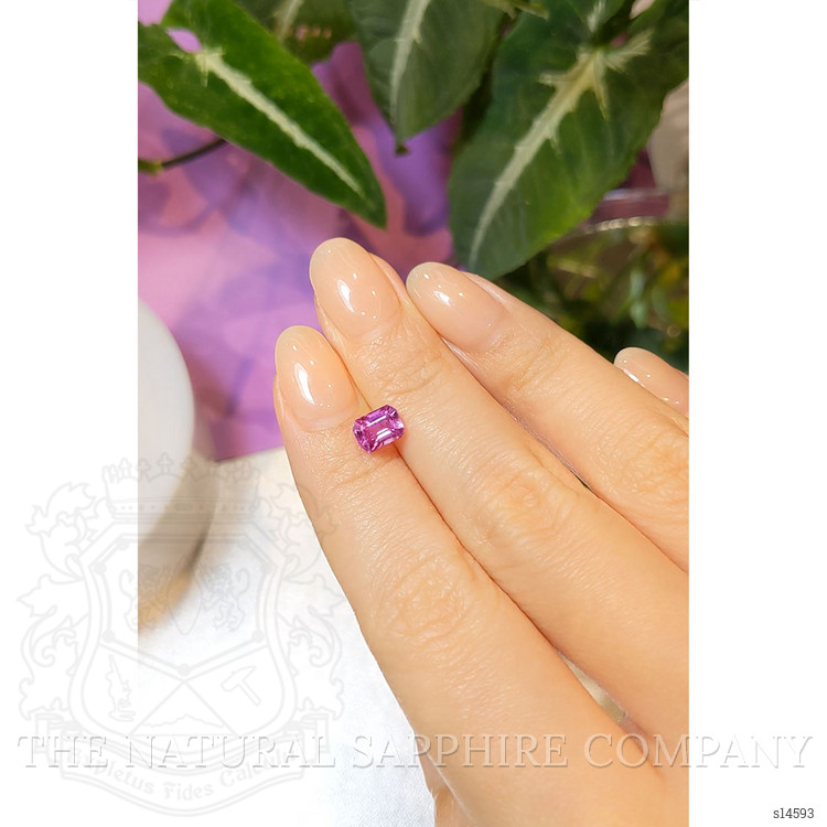 1.27 Ct. Purplish Pink Sapphire from Ceylon (Sri Lanka)