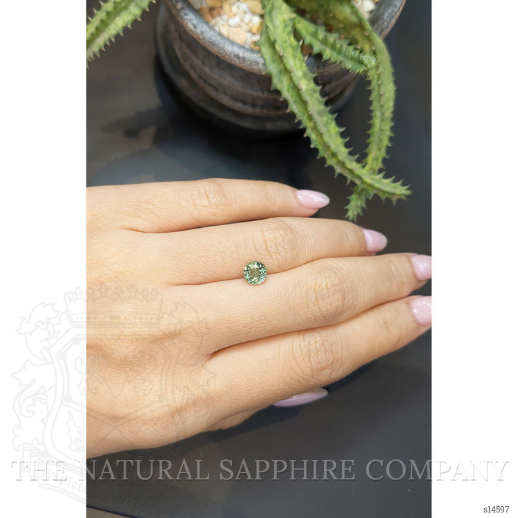 1.11 Ct. Green Sapphire from Ceylon (Sri Lanka)