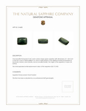 4.46 Ct. Green Sapphire from Ceylon (Sri Lanka) Appraisal