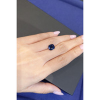 3.42 Ct. Blue Sapphire from Ceylon (Sri Lanka) Life Style