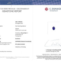 5.24 Ct. Blue Sapphire from Ceylon (Sri Lanka) Scan Report