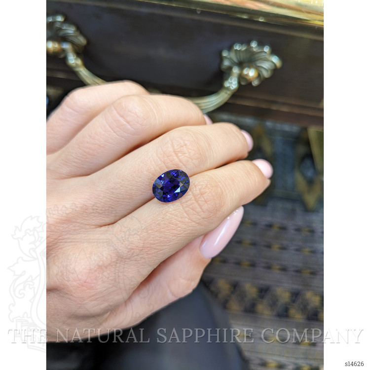 5.24 Ct. Blue Sapphire from Ceylon (Sri Lanka)