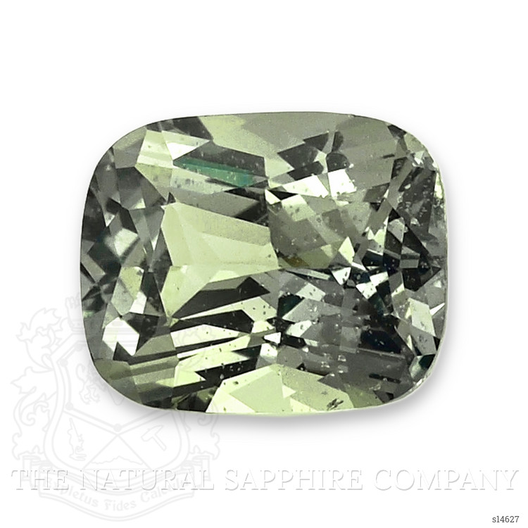 Antique Style Green Sapphire Ring 3.54 Ct., 14K Yellow Gold