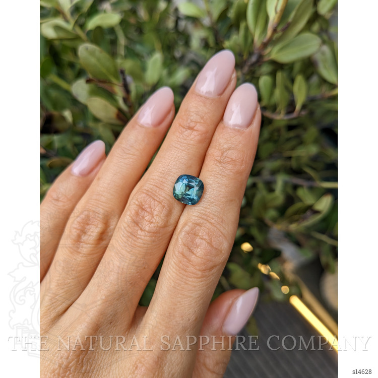3.52 Ct. Bluish Green Sapphire from Ceylon (Sri Lanka)