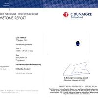 3.56 Ct. Sapphire from Ceylon (Sri Lanka) Scan Report