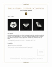 4.29 Ct. White Sapphire from Ceylon (Sri Lanka) Appraisal