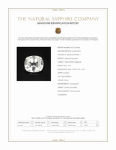 4.29 Ct. White Sapphire from Ceylon (Sri Lanka) Scan Report