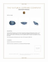 1.43 Ct. Blue Sapphire from Ceylon (Sri Lanka) Appraisal