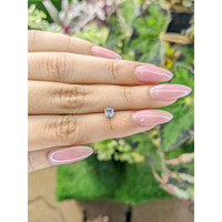 0.52 Ct. Bluish Grey Sapphire from Ceylon (Sri Lanka) Life Style