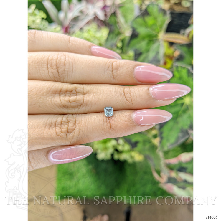 0.52 Ct. Bluish Grey Sapphire from Ceylon (Sri Lanka)