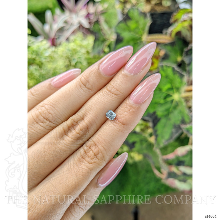 0.52 Ct. Bluish Grey Sapphire from Ceylon (Sri Lanka)