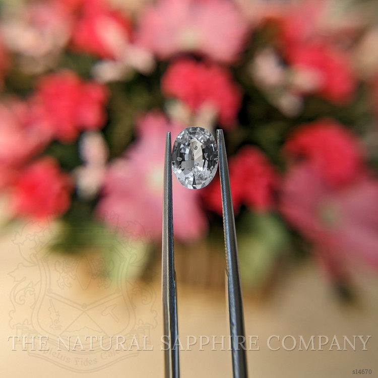 1.17 Ct. White Sapphire from Ceylon (Sri Lanka)