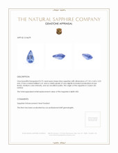 0.75 Ct. Blue Sapphire from Ceylon (Sri Lanka) Appraisal