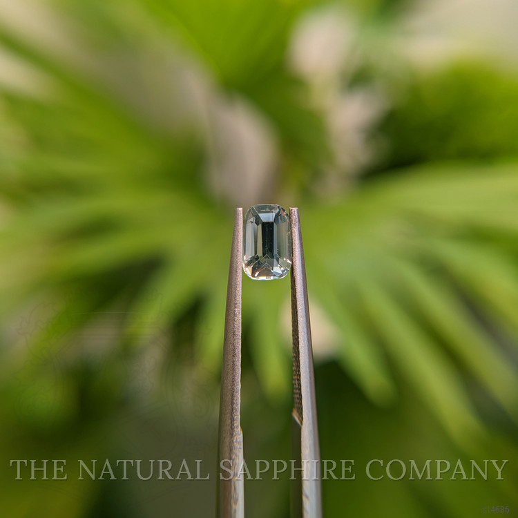 0.93 Ct. Green Sapphire from Ceylon (Sri Lanka)