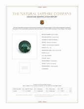 1.24 Ct. Green Sapphire from Ceylon (Sri Lanka) Scan Report