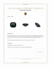 2.14 Ct. Bluish Green Sapphire from Africa Appraisal