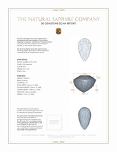 2.52 Ct. Blue Sapphire from Africa 3 D Scan Report