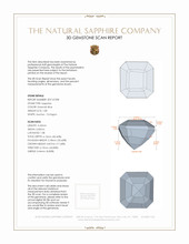 1.08 Ct. Greenish Blue Sapphire from Madagascar 3 D Scan Report