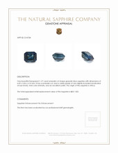 1.27 Ct. Greenish Blue Sapphire from Africa Appraisal