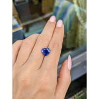 4.03 Ct. Blue Sapphire from Madagascar Life Style