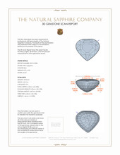 4.03 Ct. Blue Sapphire from Madagascar 3 D Scan Report