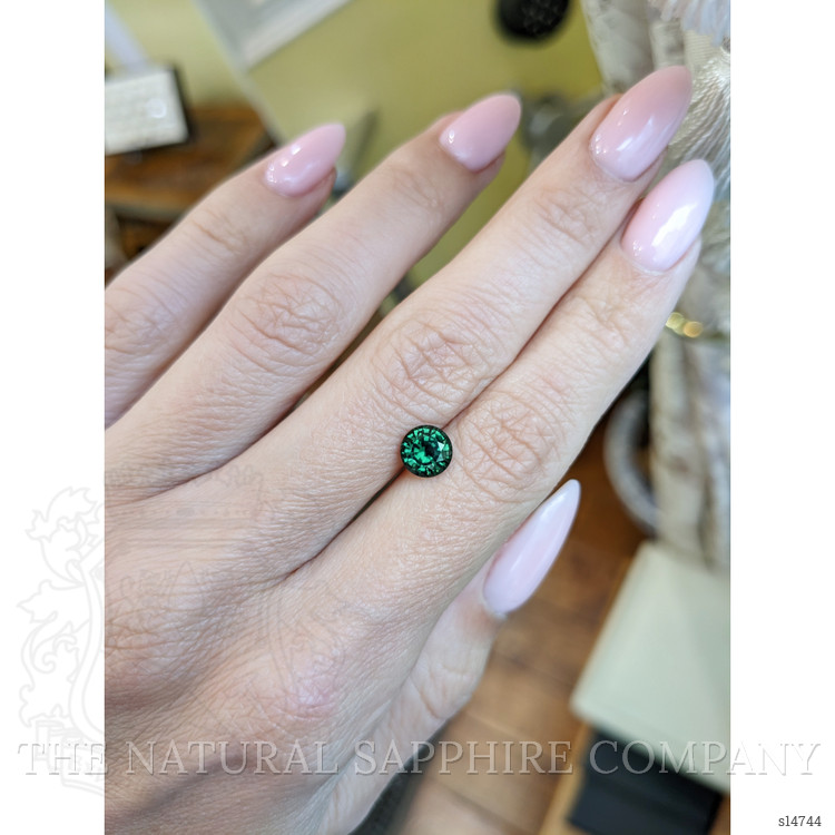 1.29 Ct. Bluish Green Sapphire from Ceylon (Sri Lanka)
