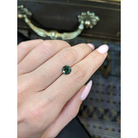 1.54 Ct. Bluish Green Sapphire from Ceylon (Sri Lanka) Life Style