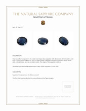 1.55 Ct. Blue Sapphire from Africa Appraisal