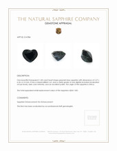 1.08 Ct. Greenish Blue Sapphire from Africa Appraisal