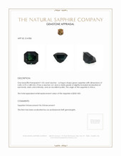 1.03 Ct. Sapphire from Africa Appraisal
