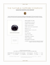 1.28 Ct. Sapphire from Madagascar Scan Report