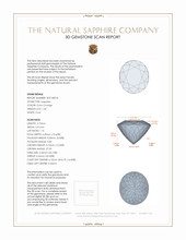 1.33 Ct. Sapphire from Madagascar 3 D Scan Report