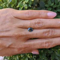 1.18 Ct. Bluish Green Sapphire from Madagascar Life Style