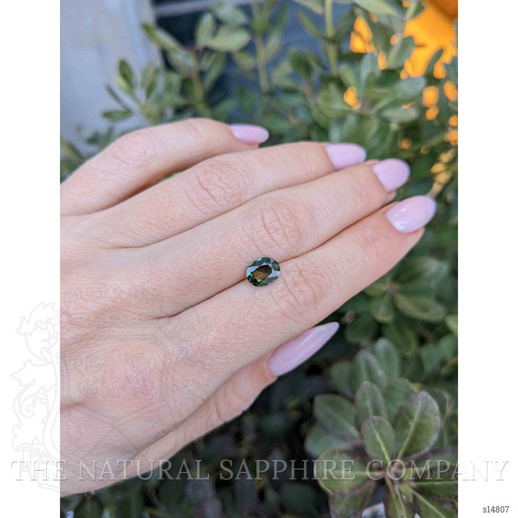 1.18 Ct. Bluish Green Sapphire from Madagascar