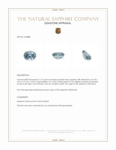 1.16 Ct. Greenish Blue Sapphire from Montana Appraisal