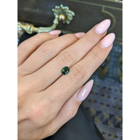 1.13 Ct. Bluish Green Sapphire from Madagascar Life Style