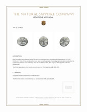 6.38 Ct. Grey Cabochon Sapphire from Burma (Myanmar) Appraisal