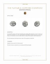 6.38 Ct. Grey Cabochon Sapphire from Burma (Myanmar) Appraisal