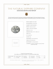 6.38 Ct. Grey Cabochon Sapphire from Burma (Myanmar) Scan Report