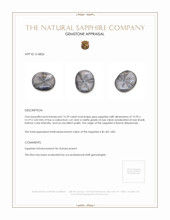 15.39 Ct. Grey Cabochon Sapphire from Burma (Myanmar) Appraisal