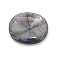 15.39 Ct. Grey Cabochon Sapphire from Burma (Myanmar) Video