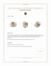 8.45 Ct. Grey Cabochon Sapphire from Burma (Myanmar) Appraisal