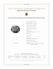 9.11 Ct. Grey Cabochon Sapphire from Burma (Myanmar) Scan Report