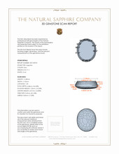 9.11 Ct. Grey Cabochon Sapphire from Burma (Myanmar) 3 D Scan Report