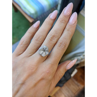 7.46 Ct. Grey Cabochon Sapphire from Burma (Myanmar) Life Style